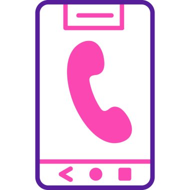 Telefon simgesi vektör illüstrasyonu