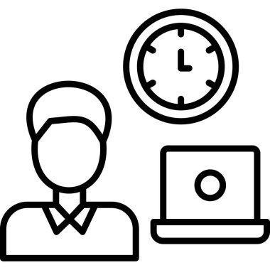 Yönetici yönetim simgesi vektör illüstrasyonu