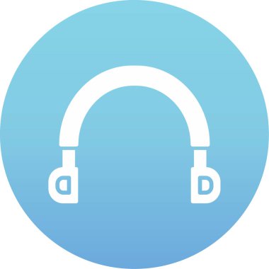 kulaklık simgesi vektör illüstrasyonu