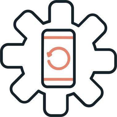 - Telefon. Web simgesi basit tasarım