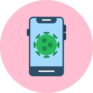 Geri dönüşüm simgesi vektör illüstrasyonlu akıllı telefon