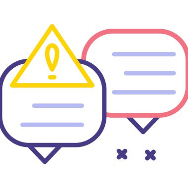 Mesaj var. Web simgesi basit illüstrasyon