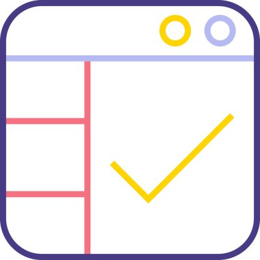 ajanda web simgesi basit tasarımı