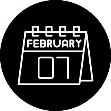 Takvim simgesi vektör illüstrasyonu