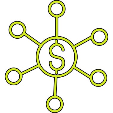 ağ paylaşım simgesi çizimi