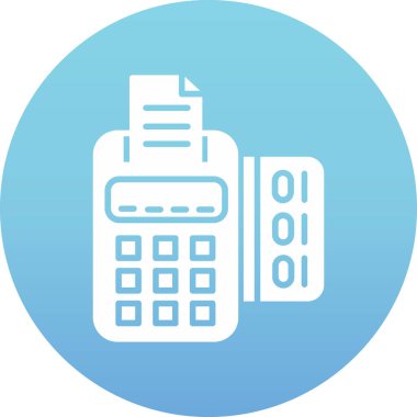 Paranın mavi simgesinin vektör çizimi