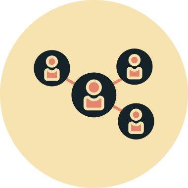 şebeke. Web simgesi basit illüstrasyon