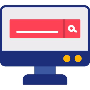 - İnternet. Web simgesi basit illüstrasyon