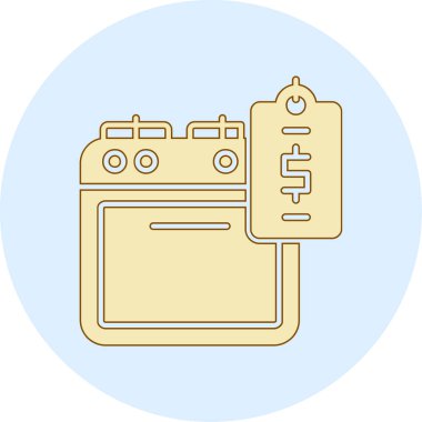 Modern bir simgenin vektör illüstrasyonu