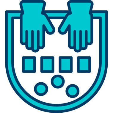 Tokalaşma jest simgesi - taslak biçimi