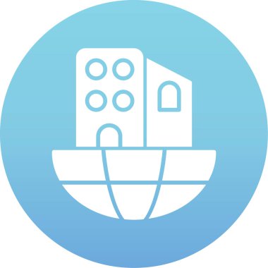 Sudaki teknenin vektör simgesi