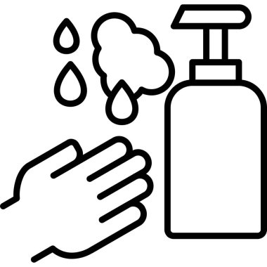 El yıkama vektörü simgesi