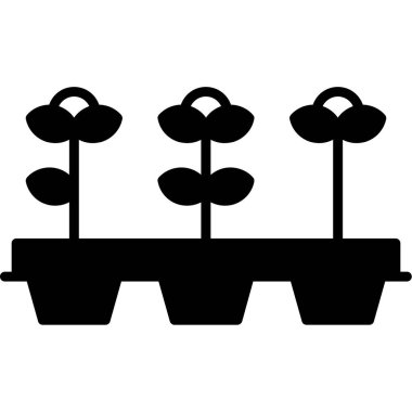 Bitki. Web simgesi basit tasarım