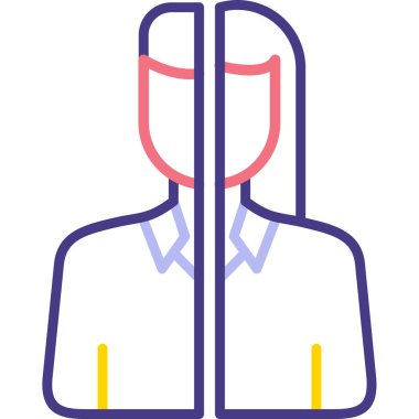 iş adamı simgesi, vektör illüstrasyonu