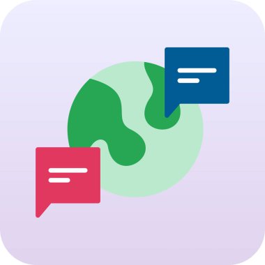 Sohbet simgesi vektör illüstrasyonu