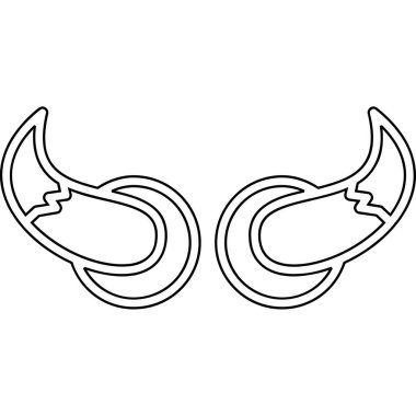 Boğa boynuzu simgesi, taslak biçimi