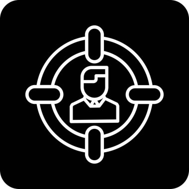 seo modern simgesinin vektör illüstrasyonu