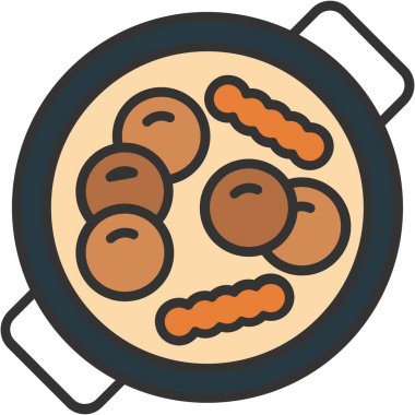 ekmek ikonu vektör illüstrasyonu