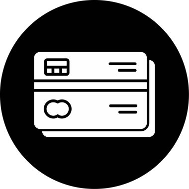 Kredi kartı ikonu vektör illüstrasyonu