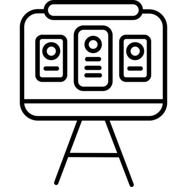 Kamera. Web simgesi basit illüstrasyon