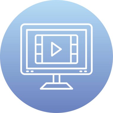 video simgesi vektör illüstrasyonu
