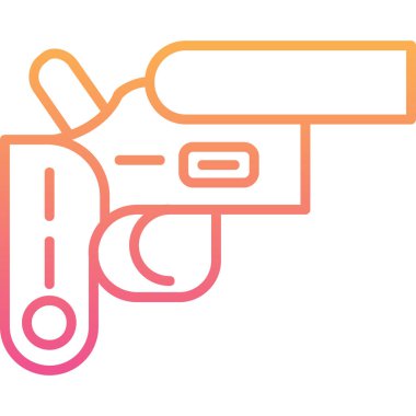 Silah. Web simgesi basit illüstrasyon