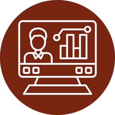 İş ve finans simgesinin vektör illüstrasyonu