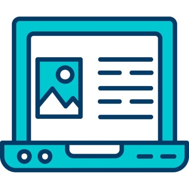 E- posta iletisi vektör tasarımlı dizüstü bilgisayar