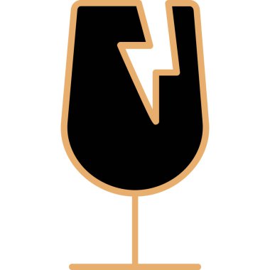 Şarap kadehi ikonu. Ağ için şarap kadehi vektör simgelerinin basit çizimi