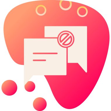 Konuş. Web simgesi basit illüstrasyon