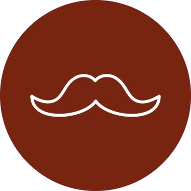 Bıyık simgesinin vektör çizimi