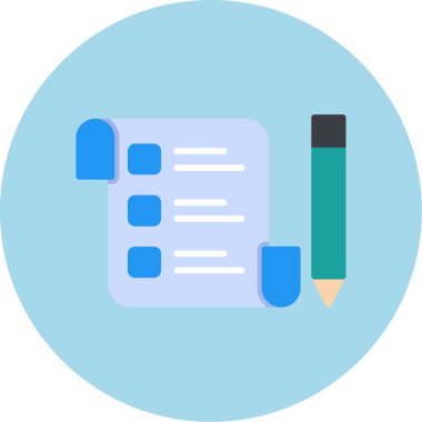 Kalem. Web simgesi vektör illüstrasyonu