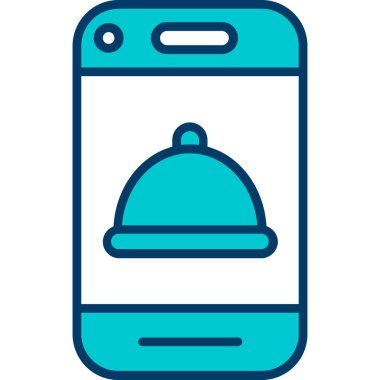 akıllı telefon simgesi vektör illüstrasyonu