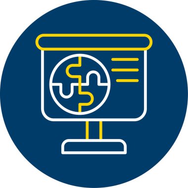 Modern bir simgenin vektör illüstrasyonu