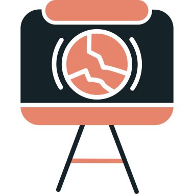 Web ve mobil uygulaması tasarım, kamera logo kavramı için beyaz arka plan üzerinde izole kamera simge vektör