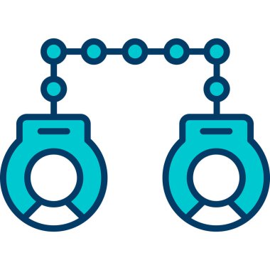 Beyaz arkaplanda mavi topları olan iki topun mavi ve beyaz simgesi