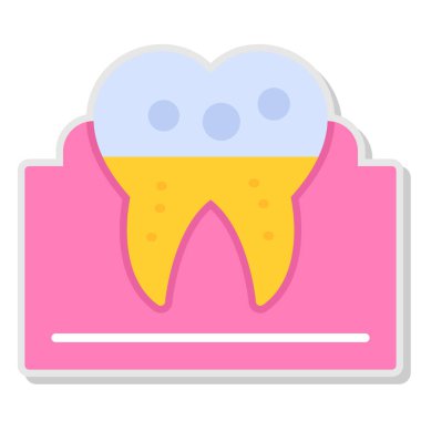 diş bakımı vektör simgesi