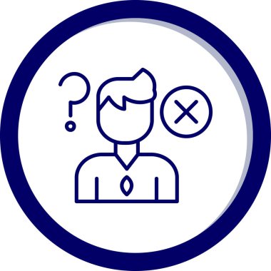 İnsan simgesinin vektör illüstrasyonu