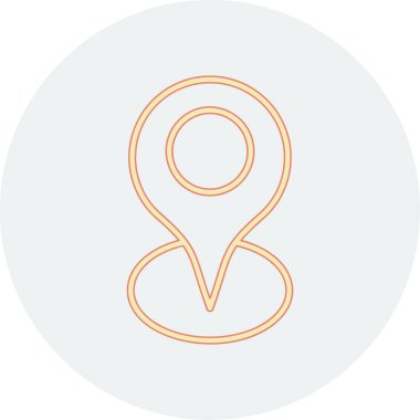 Konum simgesinin vektör illüstrasyonu