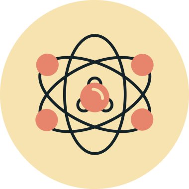 Bilim yassı simgesi, vektör, illüstrasyon