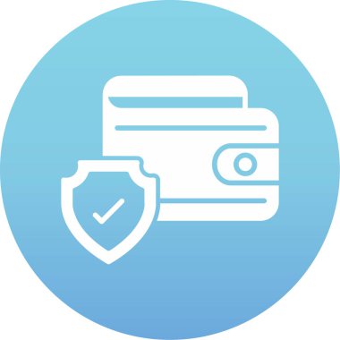 güvenli ağ simgesi basit illüstrasyon