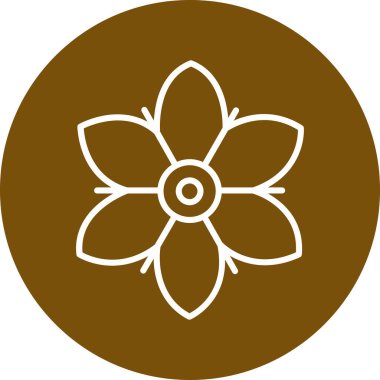 Bir çiçeğin vektör illüstrasyonu