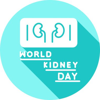 dünya böbrek günü vektör çizimi tasarımı.