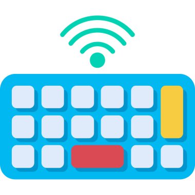 Kablosuz klavye simgesine sahip klavye