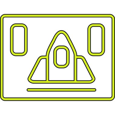 Otel simgesi vektör illüstrasyonu