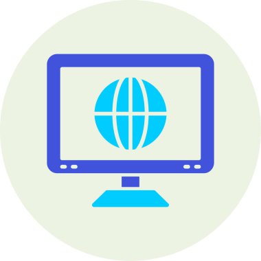 Web simgesi vektör illüstrasyonu