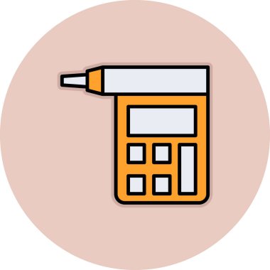 hesap makinesi simgesi vektör illüstrasyonu