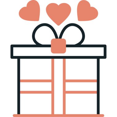 kutu hediye aşk ikonu - romantizm kategorisi