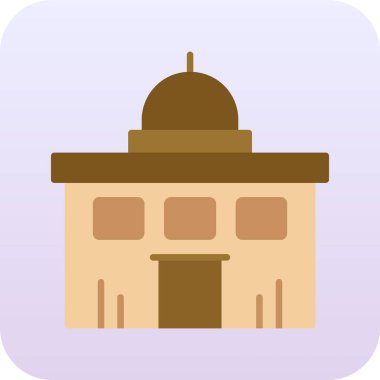 Bina. Web simgesi basit illüstrasyon