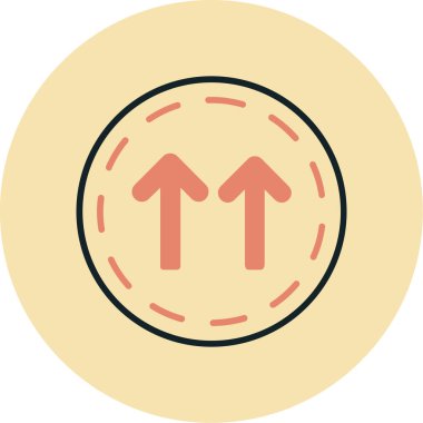 Yön yönü ok simgesi doldurulmuş - özet biçimi